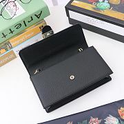 GUCCI INTERLOCKING Wallet On Chain Black Leather 510314 19.5 x 12 x 3.5 cm - 5
