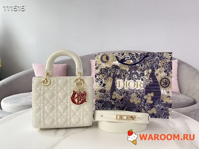 DIOR MY ABC LADY Bag White 20cm - 1