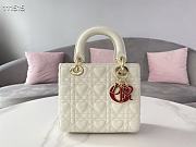 DIOR MY ABC LADY Bag White 20cm - 3