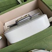 GUCCI MINI HORSEBIT 1955 Bag Leather White 658574 20.5 x 14 x 5 cm - 2