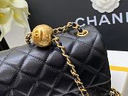 CHANEL CHARM STRAP Flap Bag Lambskin Black AS1787 17 x 20 cm - 6