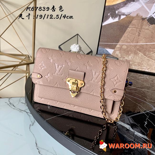 LOUIS VUITTON VAVIN CHAIN WALLET Monogram Empreinte Leather Beige M67839 19 x 12.5 x 4 cm - 1