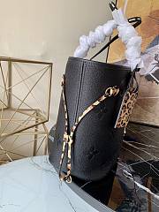 LOUIS VUITTON NEVERFULL MM Monogram Empreinte Leather Black M45856 32cm - 6