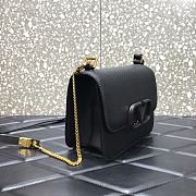 VALENTINO SMALL VSLING GRAINY CALFSKIN SHOULDER Bag Black VW2B0F01 18 x 18 x 9 cm - 5