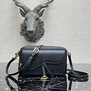 DIOR SADDLE DOUBLE POUCH Goatskin Black S5668CCEH 19 x 10.5 x 5 cm - 1