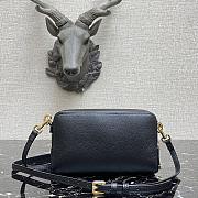 DIOR SADDLE DOUBLE POUCH Goatskin Black S5668CCEH 19 x 10.5 x 5 cm - 5