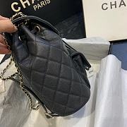 CHANEL Backpack Grained Calfskin Black AS1371 21.5 x 24 x 12 cm - 4