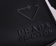 PRADA Re-Nylon And Saffiano Leather Shoulder Bag Black Metal 2VH112 20 x 16 x 5 cm - 3