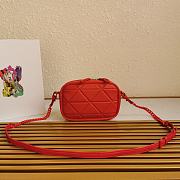 PRADA Spectrum Shoulder Bag Quilted Nappa Leather Red 1BH141 13.5 x 21 x 8 cm  - 5