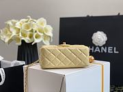 CHANEL SMALL CHARM STRAP Flap Bag Lambskin Sunshine AS1786 13 x 18 x 7 cm  - 5