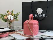 CHANEL SMALL Vanity Case Lambskin And Gold Metal Light Pink AS2630 15 x 10 x 11 cm - 3