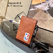 LOUIS VUITTON LVXNBA POCKET ORGANIZER Grained Leather M80545 8 x 11 x 1 cm - 1