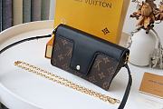 LOUIS VUITTON PADLOCK ON STRAP Monogram Canvas Black M80559 19 x 11 x 3 cm - 4