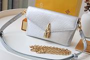 LOUIS VUITTON PADLOCK ON STRAP Epi Leather Silver M80819 19 x 11 x 3 cm - 1