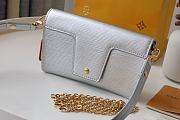 LOUIS VUITTON PADLOCK ON STRAP Epi Leather Silver M80819 19 x 11 x 3 cm - 4