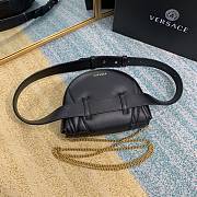 VERSACE VIRTUS QUILTED BELT BAG Black DV3G984 18 x 4 x 14 cm - 4