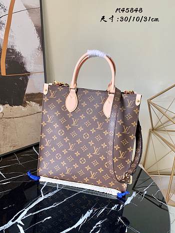 LOUIS VUITTON Sac Plat Messenger Monogram Empreinte Leather M45848 30 x 10 x 31 cm
