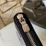 LOUIS VUITTON VERTICAL ZIPPY WALLET Damier Infini 3D White And Black N60442 10 x 20 x 2 cm - 2