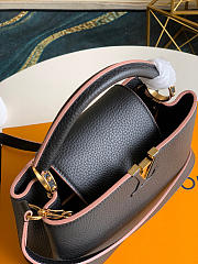 LOUIS VUITTON CAPUCINES BB Taurillon Leather Black M94755 27 x 21 x 9 cm  - 3