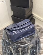 YSL NIKI MEDIUM CRINKLED VINTAGE LEATHER Dark Blue 4988940 28 x 20 x 8 cm - 6
