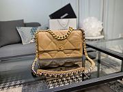 CHANEL LARGE 19 Handbag Lambskin Brown AS1161 30cm - 1