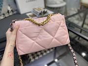 CHANEL LARGE 19 Handbag Lambskin Pink AS1161 30cm - 4