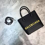 BALENCIAGA WOMEN'S EVERYDAY XXS TOTE BAG Black And Yellow 551815 19 x 10 x 21 cm - 1