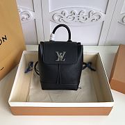 LOUIS VUITTON MINI LOCKME BACKPACK Calfskin Leather Black M54573 16 x 19.4 x 10 cm - 4
