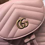 GUCCI GG Marmont Matelassé Backpack Pink 528129 19 x 18.5 x 10 cm - 5