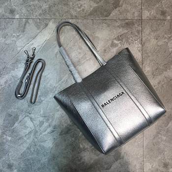 BALENCIAGA WOMEN'S EVERYDAY XS TOTE BAG In Silver 551810 24.5 x 12 x 28 cm 