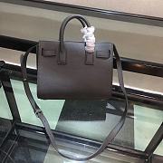 YSL NANO CLASSIC SAC DE JOUR In Grained Leather Grey 392035 22 x 18 x 11 cm - 6