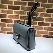 GUCCI LARGE Interlocking GG Shoulder Bag Grey 510306 32 x 20 x 12 cm - 3