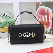 GUCCI MINI Shoulder Bag Leather Black 564718 18.5 x 11 x 3.5 cm - 1