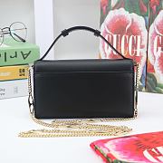 GUCCI MINI Shoulder Bag Leather Black 564718 18.5 x 11 x 3.5 cm - 6