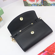GUCCI MINI Shoulder Bag Leather Black 564718 18.5 x 11 x 3.5 cm - 3