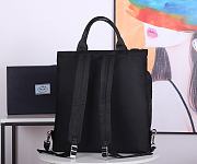 PRADA Nylon And Saffiano Leather Tote Black 2VG053 40 x 44 x 10 cm - 6