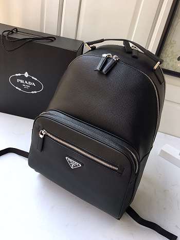 PRADA Saffiano Leather Backpack Black 2VZ032 27 x 39.5 x 16cm