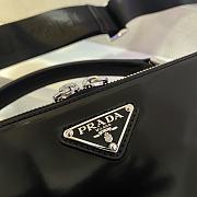 PRADA Brique Saffiano Leather Cross-Body Bag Black 2VH069 22 x 16 x 6 cm - 6