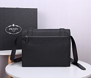 PRADA Leather Shoulder Strap Black 1663 32 x 36 x 9 cm - 5
