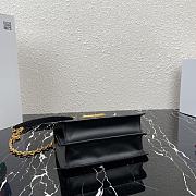 PRADA Symbole Saffiano Leather Symbole Bag Black 1BN021 20 × 15 × 5 cm - 5