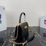 PRADA Symbole Saffiano Leather Symbole Bag Black 1BN021 20 × 15 × 5 cm - 3
