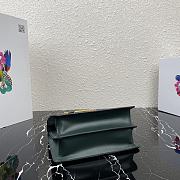 PRADA Symbole Saffiano Leather Symbole Bag Green 1BN021 20 × 15 × 5 cm - 5