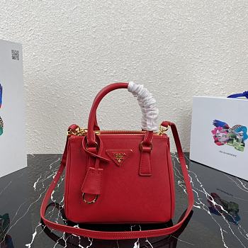 PRADA MICRO Galleria Saffiano Leather Bag Red 1BA906 20 x 15 x 9.5 cm
