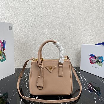 PRADA MICRO Galleria Saffiano Leather Bag Pink Beige 1BA906 20 x 15 x 9.5 cm
