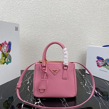 PRADA MICRO Galleria Saffiano Leather Bag Pink 1BA906 20 x 15 x 9.5 cm