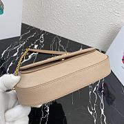 PRADA Saffiano Leather Shoulder Bag Golden Metal Beige 1BD275 22 x 14 x 6.5 cm - 6
