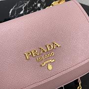 PRADA Saffiano Leather Shoulder Bag Golden Metal Pink 1BD275 22 x 14 x 6.5 cm - 2