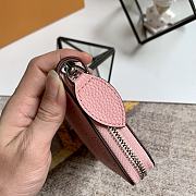 LOUIS VUITTON ZIPPY WALLET Monogram Perforations Mahina Leather Magnolia M61868 19 x 10 cm - 2