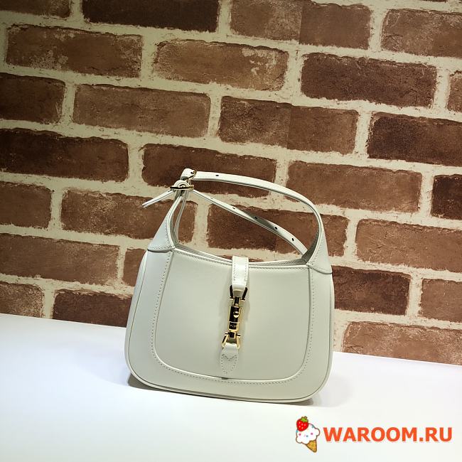 GUCCI MINI Jackie 1961 Shoulder Bag Leather White 637091 19 x 13 x 3 cm - 1