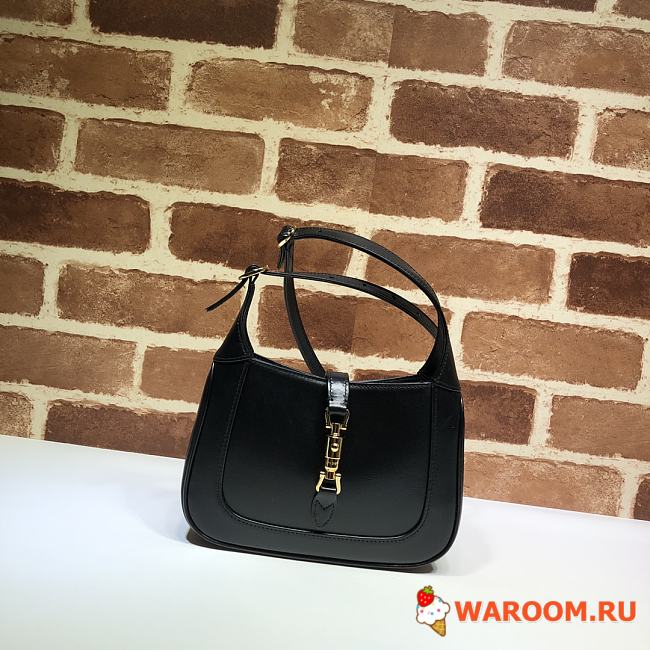 GUCCI MINI Jackie 1961 Shoulder Bag Leather Black 637091 19 x 13 x 3 cm - 1